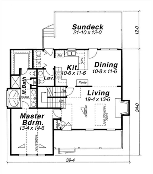 First Floor image of Hunter House Plan